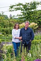 Terry and Vanessa Winters in their garden at Ordnance house. The garden was designed and planted only two years before these images were taken.