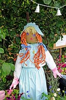 Lady scarecrow at Paddock Allotments 