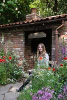 Garden designer Jodie Fedorko. The Old Forge Artisan Garden for Motor Neurone Disease Association - RHS Chelsea Flower Show 2015. 
