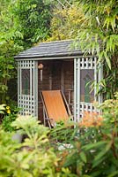 Summer house in the Secret Garden. Hope House, Caistor, Lincolnshire, UK