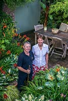 Barry and Melanie Davy, owners of Brooke Cottage. The garden is a triangular plot which the the couple have transformed over almost 20 years.