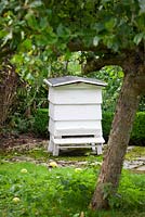 Beehive in the kitchen garden at West Dean Gardens, West Sussex