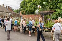 Plant sale stalls at Cerne Abbas Open Gardens Scheme 2015