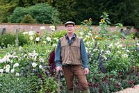 Josh Coyne, head gardener at Kelmarsh Hall.