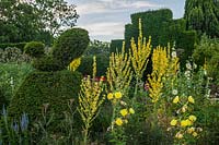 The Peacock garden at Great Dixter in summer