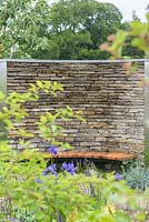 Dry stone walling and Cruse Bereavement Care: 'A Time for Everything' - RHS Chatsworth Flower Show 2017 - Designer: Neil Sutcliffe - Sponsor: London Stone