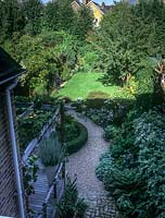 Sequence from an overhead fixed position showing the progression of sunlight and shade as it moves around the garden during the day. Position 5