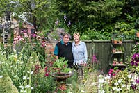 Paul and Joy Gough in the town garden they have created over the last 30 years.