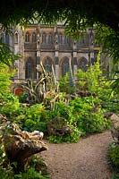 The Stumpery, The Collector Earls garden, Arundel Castle, West Sussex, May
