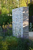 Stone feature wall in The Daily Telegraph Garden at RHS Chelsea Flower Show 2010 designed by Andy Sturgeon