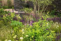 The Breaking Ground garden at the RHS Chelsea Flower Show 2017. Sponsor: Darwin Property Investment Management Ltd. Designers: Andrew Wilson and Gavin