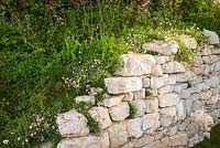 The Welcome to Yorkshire Garden at the RHS Chelsea Flower Show 2017. Sponsor: Welcome to Yorkshire. Designer: Tracy Foster. Awarded a Silver Medal. T