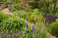 The Morgan Stanley Garden at the RHS Chelsea Flower Show 2017. Sponsor: Morgan Stanley. Designer: Chris Beardshaw. Awarded a Silver Gilt Medal. The M