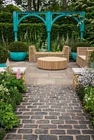 The 500 years of Covent Garden: The Sir Simon Milton Foundation Garden in partnership with Capco garden at the RHS Chelsea Flower Show 2017. Sponsor: 