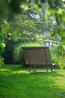 Solitary bench seat To Mabel Larsen Andre Putman France Bench from 2004 Longhouse Reserve exhibition