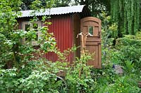 The Plankbridge Shepherd's Hut Garden Sponsor: Plankbridge Hutmakers Ltd Artisan Garden at RHS Chelsea Flower Show 2012