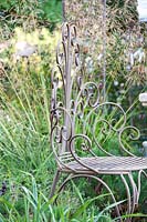 Iron garden chair
