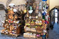 Eclectic grocery shop in Florence, Italy