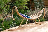 The Wavy Bench, by Tom Raffield, Royal Bank of Canada Garden at Chelsea Flower Show 2015