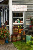 Hampton Court Flower Show 2007. 'The Village Post Office, Garage and Market Garden ( des. Mary Payne, John Wheatley and Audrey Daw )