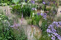 Hampton Court Flower Show 2016. 'All the World's a stage' garden designed by Lunaria Landscapes
