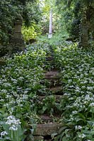 Iford Manor, Wiltshire,. Early summer, Italianate garden designed by Harold Peto