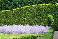 Chateau Villandry, Loire Valley, France, Box hedging and Yew topiary in the famous parterre garden