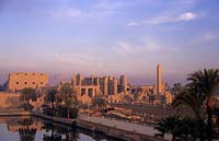 Karnac Luxor Egypt the Great Temple at sunrise