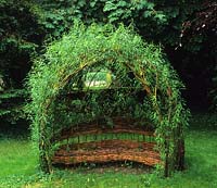 The Manor House Upton Grey Hampshire woven willow seat
