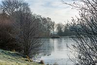 South Park lakes at Borde Hill in winter