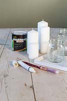 Tools and Materials to make Advent Candle Jars