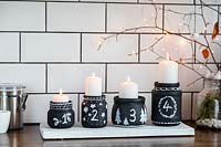 Advent Candle Jars 