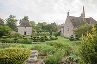 Reconstructed, medieval-garden at The Prebendal Manor