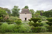 Reconstructed, medieval-garden at The Prebendal Manor 