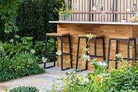The Landform Garden Bar, Sponsored by Landform Consultants, RHS Hampton Court Flower Show, 2018. 