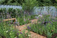 Southend Young Offenders' A Place to Think, Sponsored by Southend Council, Sovereign Play Equipment 
Stephanie Cushing - Sculpture, RHS Hampton Court Flower Show, 2018. 