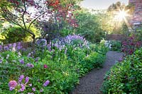 Wattle Garden at Stillingfleet Lodge garden, Yorkshire, UK