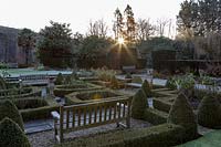 The Parterre Garden at Kilver Court, Somerset, UK. Designed by Roger Saul of Mulberry.
