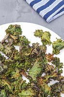 Crispy baked Kale leaves