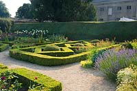 Parterre with Buxus - Box - and gravel paths