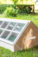 Assembled cold frame ready for painting