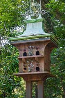 Ornate wood and copper bespoke bird house