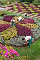 Gardeners working Jardim Botanico Gardens - Botanical Garden, Funchal, Madeira