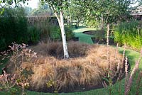 Late summer prairie borders at Laskey Farm, Cheshire