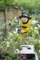 Bumble bee puppet.