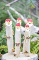 Birch stick Santas