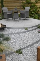 'A Very British Affair' on APL Avenue - BBC Gardener's World Live 2021 - circular paved seating area 