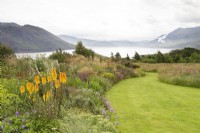 Herbaceous bed leading down slope towards Little Loch Broom