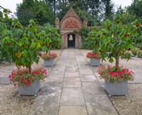 Entrance Court East Ruston Old Vicarage Gardens, Norfolk, June Summer