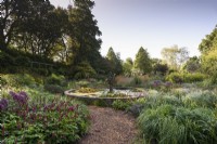 The Dragon Garden on an August morning at Knoll Gardens, Dorset